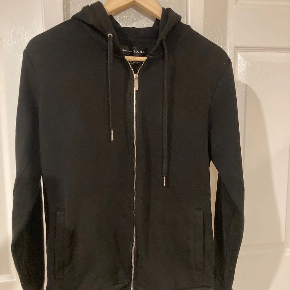 ZARA WomenBlack Hoodie Sweater size L - Picture 5 of 5